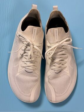 Vivo barefoot Men’s Off-White Knit Lace-Up Sneakers